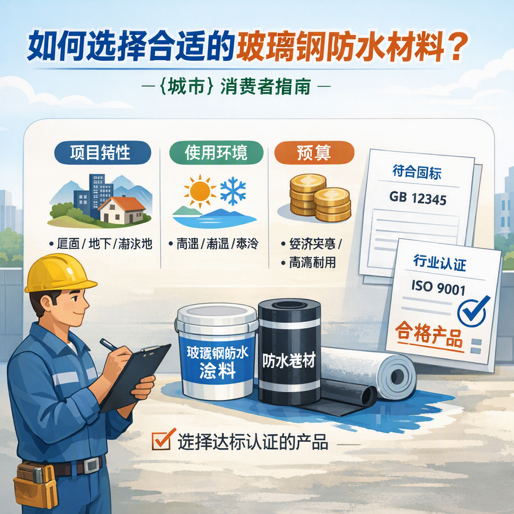 如何判定玻璃钢防水材料的合格标准？ 百色 消费者指南