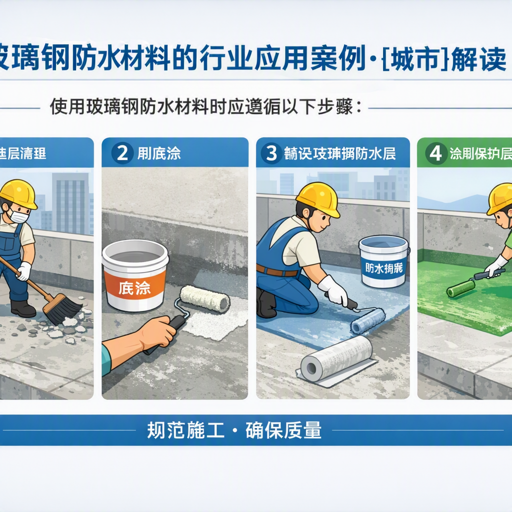 玻璃钢防水材料的行业应用案例，百色解读