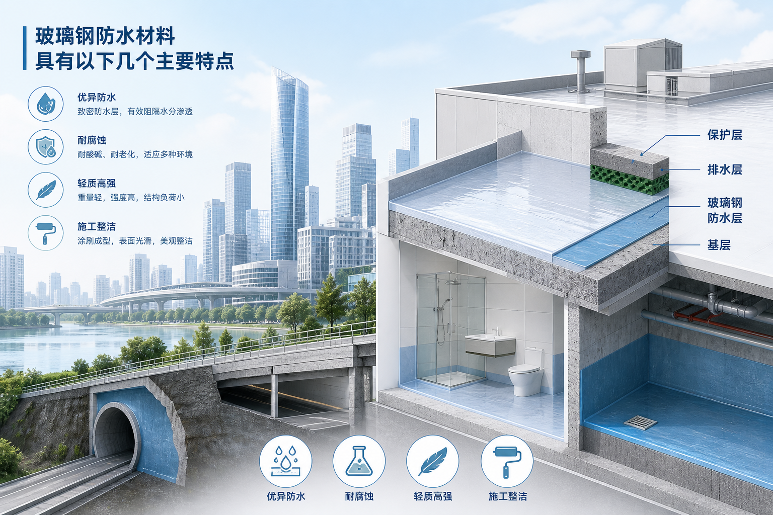 2023年玻璃钢防水材料市场趋势分析，关注 百色 发展